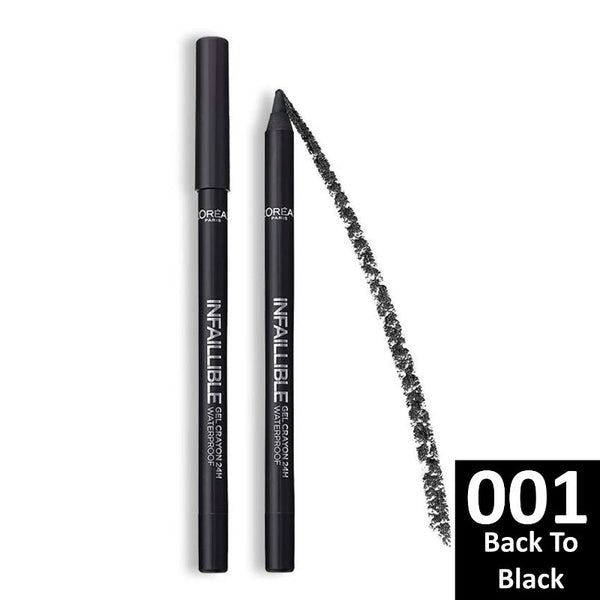 L'Oreal infaillible gel crayon waterproof eyeliner 001-back to black