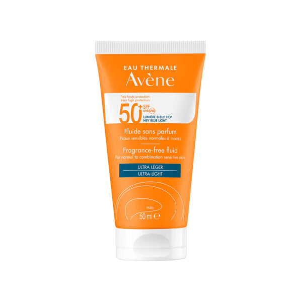 Avene Ultra Broad Spectrum Spf50+ Fragrance Free Fluid For Normal To Combination Sensitive Skin Sunscreen