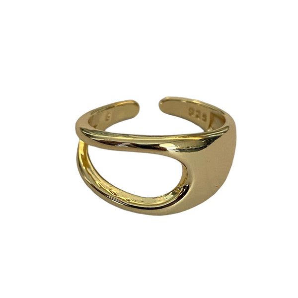 Arc gold ring accessory #4010