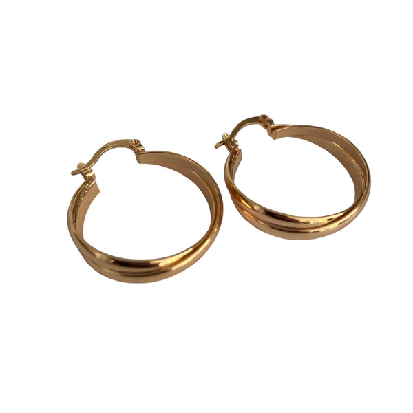 Luxeloop gold earrings accessory #4035