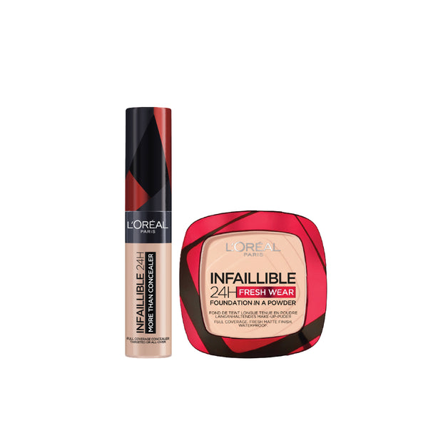 -20% L'Oreal infallible 24H full wear more than concealer + Fresh Wear foundation in a Powder