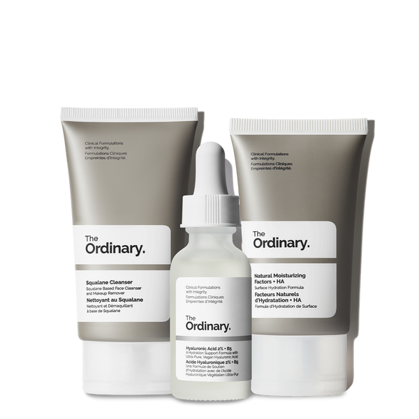The Ordinary Daily Set(Squalane Cleanser Natural Moisturizing Factors + HA Hyaluronic Acid 2% + B5)