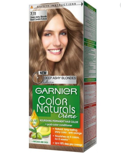 Garnier color naturals # 7.11 deep ashy blonde