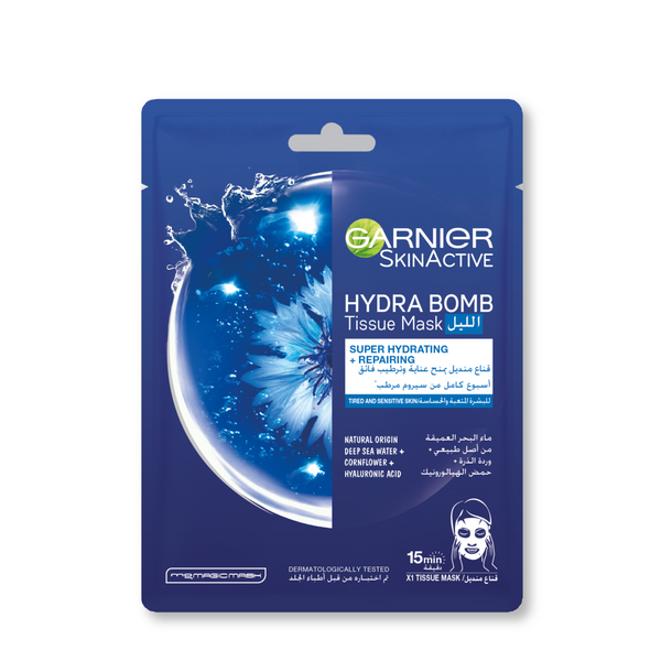 Garnier hydra bomb night tissue mask