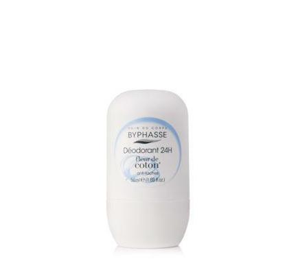 Byphasse deodorant 24hr anti tache fleur de cotton 50 ml