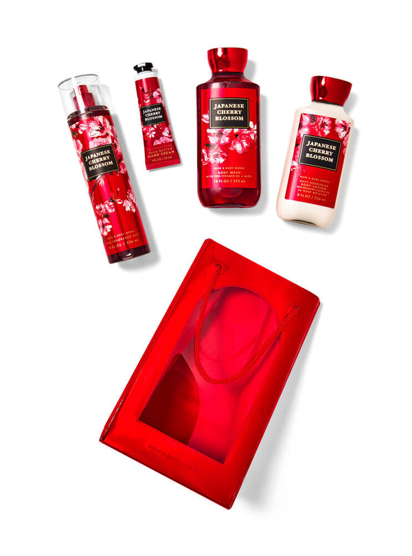Bath And Body Works Japanese Cherry Blossom Gift Bag Set