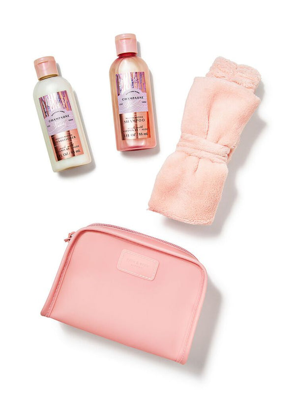 Bath And Body Works Champagne Toast Women's Travel Hair Set 4pcs