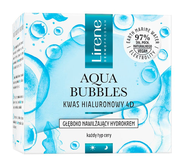 Lirene AQUA BUBBLES HYALURONIC ACID 4D DEEPLY MOISTURIZING HYDROCREAM 50ml