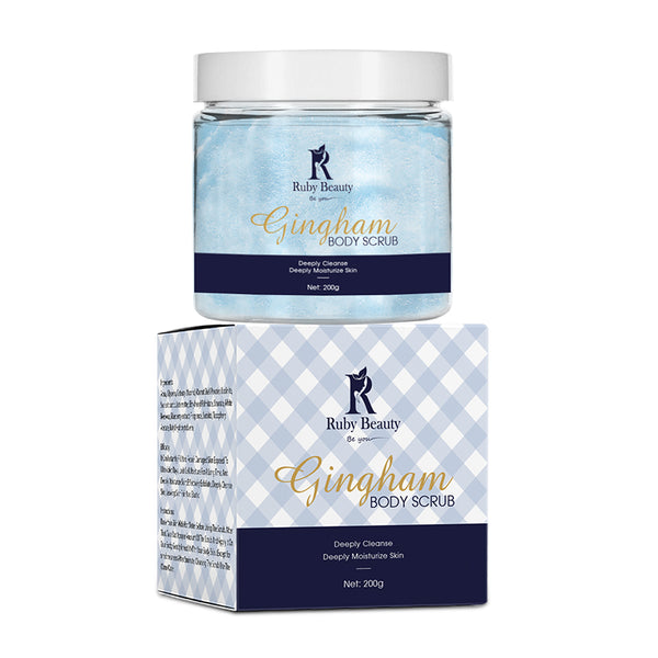 Ruby beauty gingham body scrub 200g