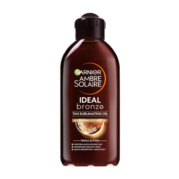 Garnier ambre solaire ideal bronze tanning oil 200ml