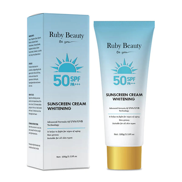 Ruby beauty sunscreen cream whitening spf50+ 100g RB-166