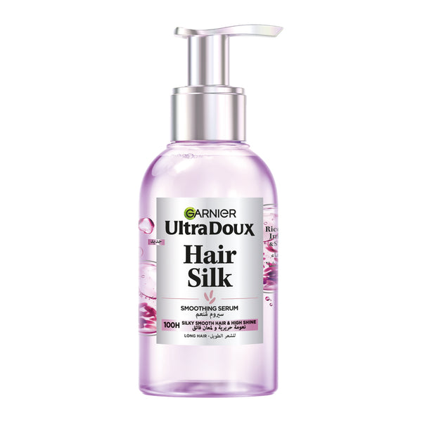 Garnier Ultra Doux Rice Water Hair Silk Smoothing Serum For Smooth Hair and High Shine 120ml