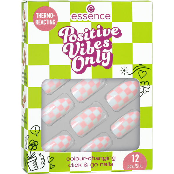 Essence positive vibes only color changing click&go nails