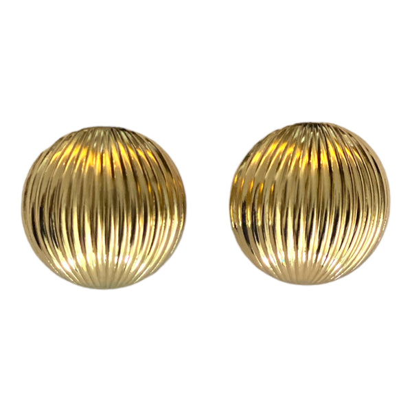 wavy gold earrings accessory #4015