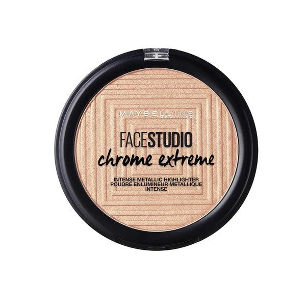 Maybelline face studio chrome extreme highlighter - 400-molten gold