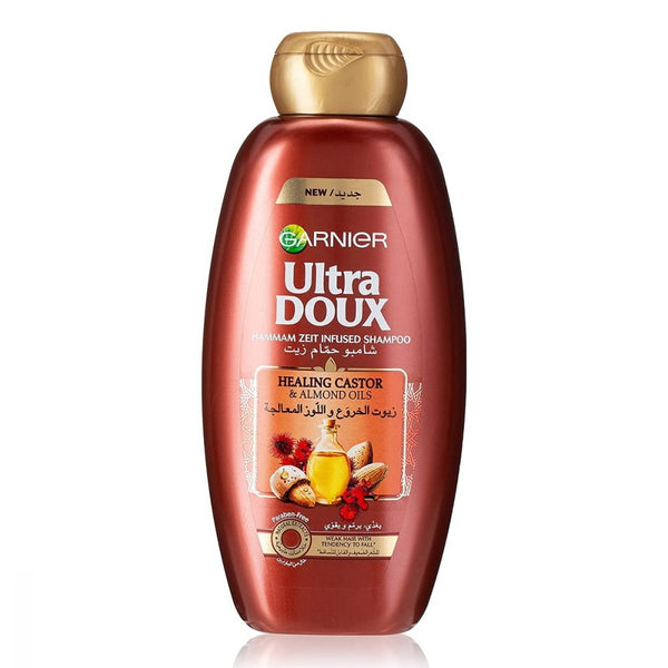 Garnier Ultra Doux Castor and Almond Oil Hammam Zeit infused Shampoo 600 ML