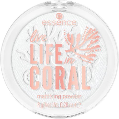 Essence live LIFE in CORAL mattifying powder