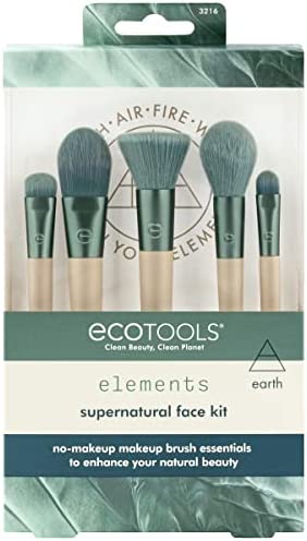 Ecotools supernatural face kit elements collection brush set 5 brushes