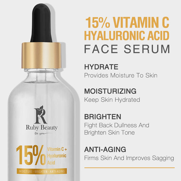 Ruby beauty 15% hyaluronic acid+vitamin C serum 30ml SC-126