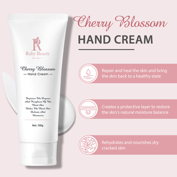 Ruby beauty cherry blossom hand cream 100g