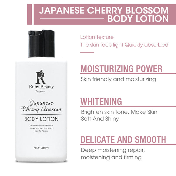 Ruby beauty japanese cherry blossom body lotion 200g