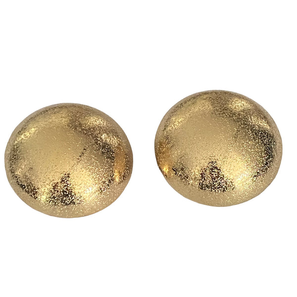 Golden ball earrings accessory #4014