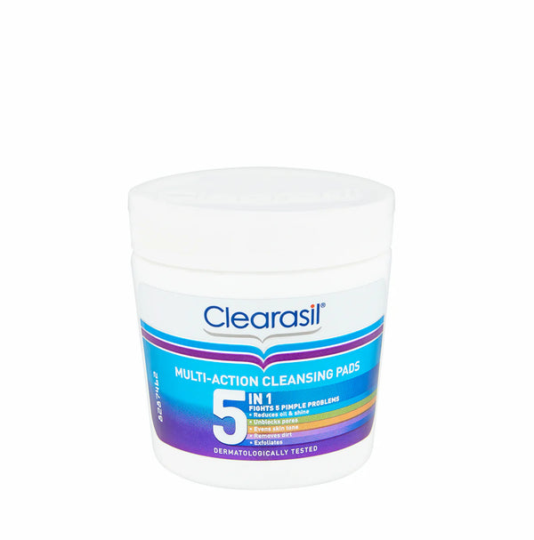 Clearasil 5 in 1 multi-action cleansing pads (65 pads)