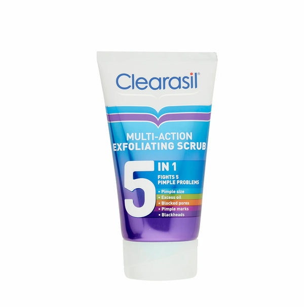 Clearasil 5 in 1 multi-action exfoliating scrub 150ml