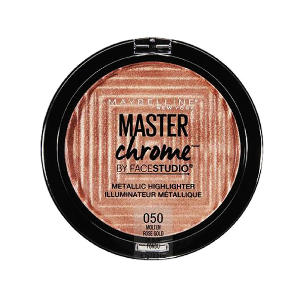 Maybelline face studio chrome extreme highlighter - 050-molten rose gold