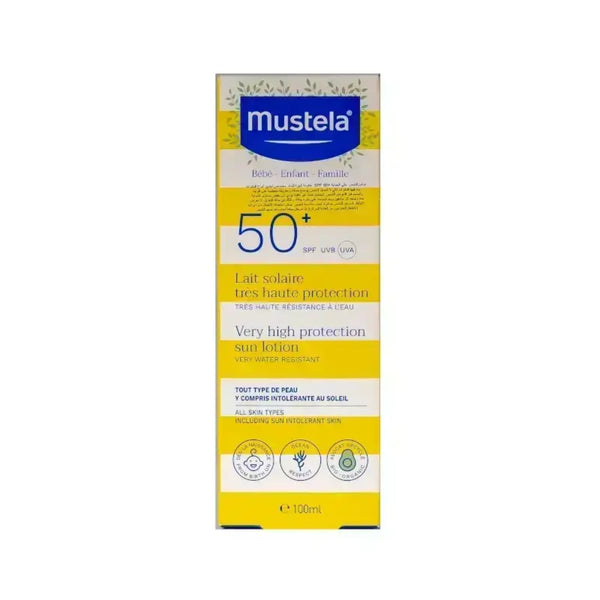 Mustela sun lotion spf50+ all skin types 40ml