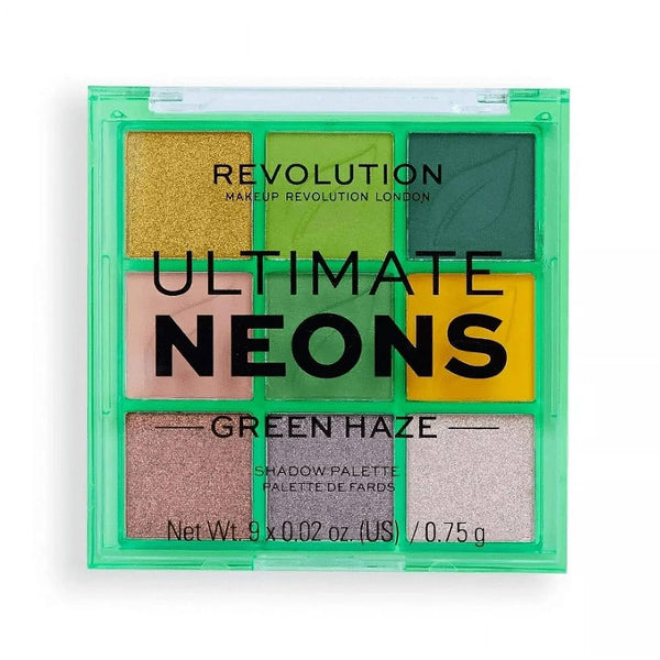 Revolution Ultimate Neons Green Haze Eyeshadow Palette