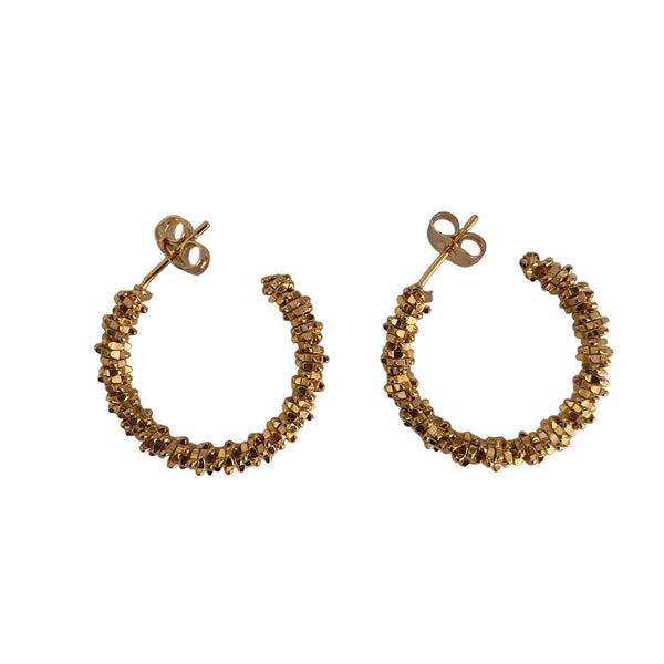 Radiant gold earrings accessory #4033