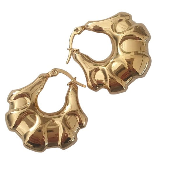 Golden drops earrings accessory #4028