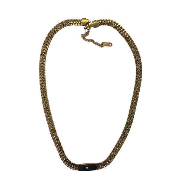 Golden link necklace accessory #4061