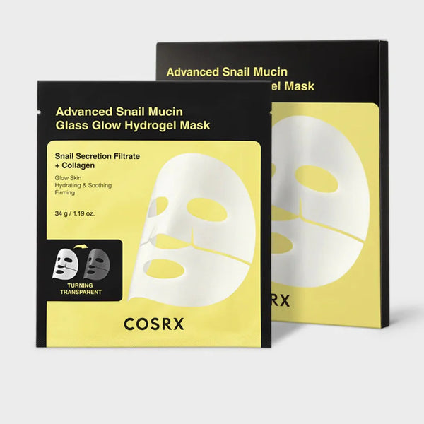 Cosrx Advanced Snail Mucin Glass Glow Hydrogel Mask x3 Masks