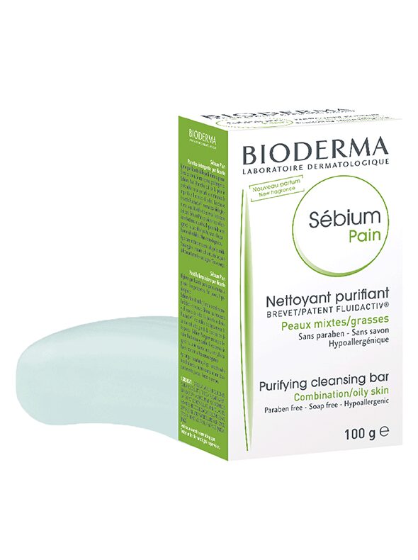 Bioderma sebium pain purifying cleansing bar combination/oily skin 100g