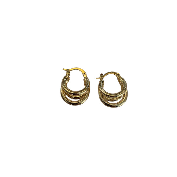 Gold rush earrings accessory #4038