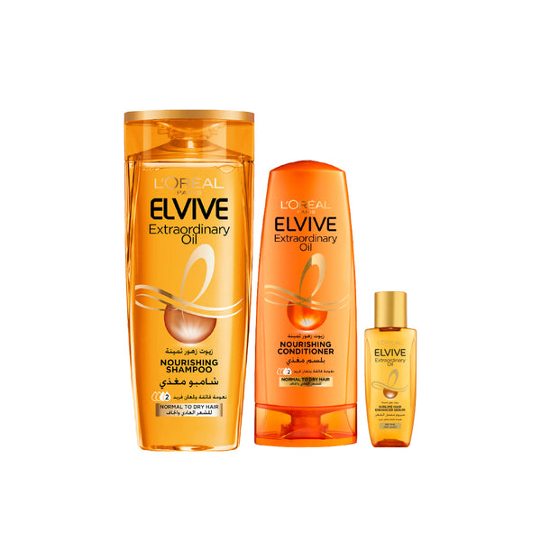 -20% L'Oreal Extraordinary Oil Full Routine (Shampoo + Conditioner + Mini Serum)