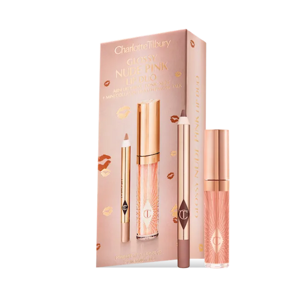 Charlotte Tilbury Glossy Lip Duo Nude Pink Lip Duo