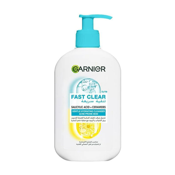 Garnier Fast Clear Gentle Cleanser Hydrating Face Wash 250ml – Clear Skin Care