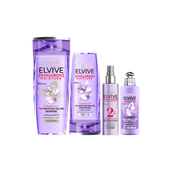 -30% L'Oreal Paris Elvive hyaluron shampoo + conditioner + hair serum + night cream