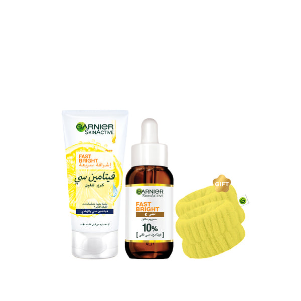 -20% FREE Wrist Band Garnier Vitamin C Night Serum + Night Cream