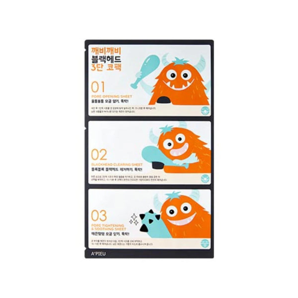 A'PIEU Goblin Blackhead 3-Step Nose Pack 3 Sheet