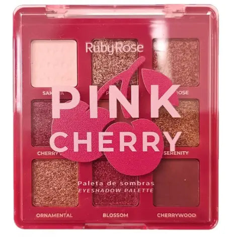 Ruby Rose Pink Cherry Eyeshadow Palette Pink