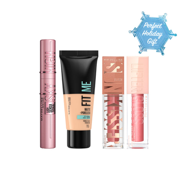 -25% Maybelline Fit Me Foundation + Lifter Lip Gloss + SunKisser Blush + Sky High Mascara