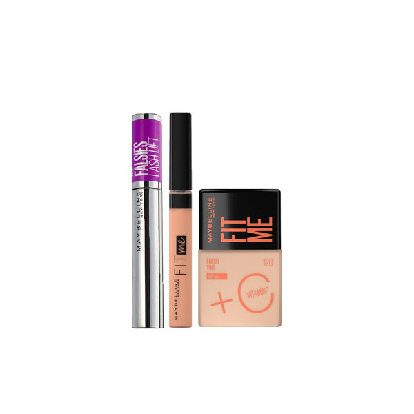 -20% Maybelline Lash Lift Mascara + Fit me Concealer + Foundation