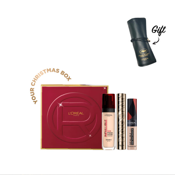 -15% & FREE Brush Pouch & Box L'Oreal Freshwear Foundation+ concealer + Panorama Mascara