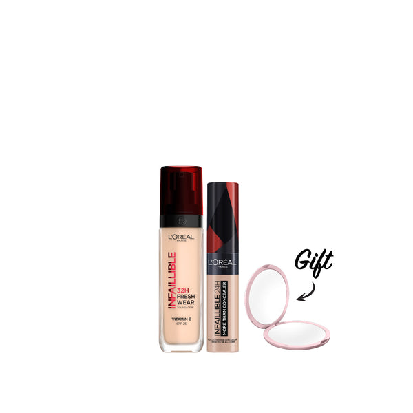 -15% FREE Mirror L'Oreal Infallible Freshwear Foundation + concealer