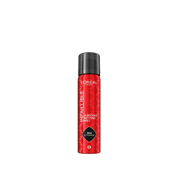 L’Oreal Paris Infaillible 3-second Setting Mist Spray, Locks Makeup For 36h Of Long Wear, With No Transfer, No Marks, No Stickiness