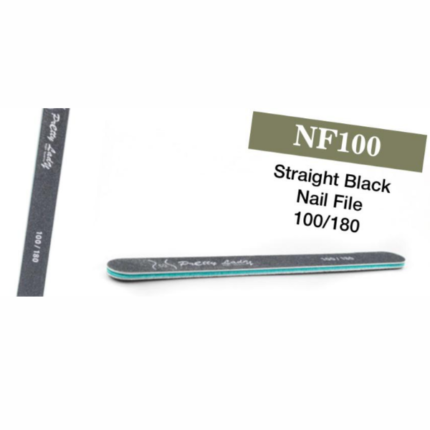 Pretty Lady Straight Black Nail File 100/180 NF100